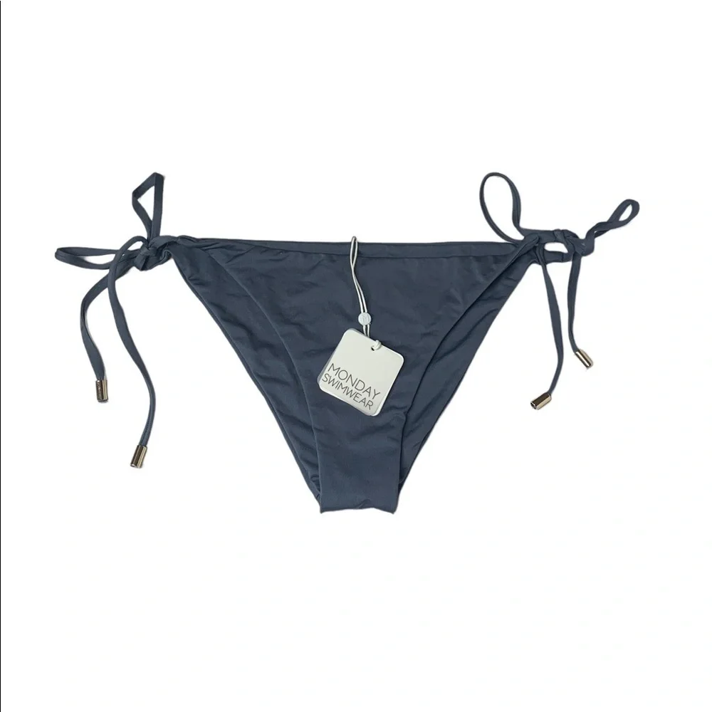 Monday Swimwear Le Marais bikini bottom in Storm Blue size small NWT